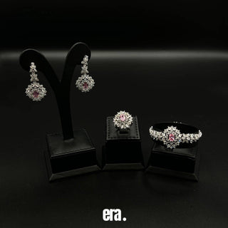 Era Umaima Pink Full Set Accessories High Quality Simulated Diamonds