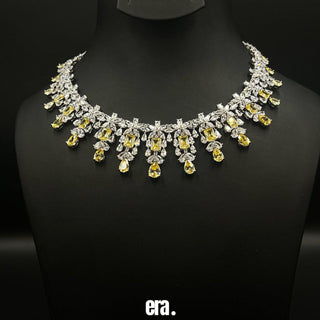 Era Merwa Yellow Full Set Accessories High Quality Simulated Diamonds