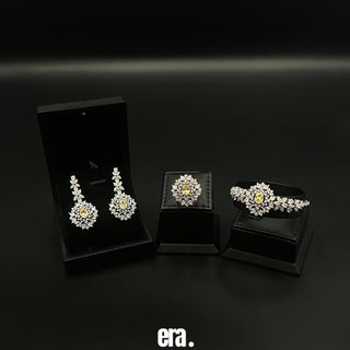 Era Umaima Yellow Full Set Accessories High Quality Simulated Diamonds