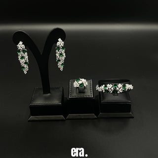 Era Mehar Green Full Set Accessories High Quality Simulated Diamonds