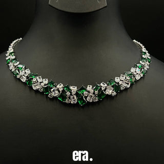 Era Mehar Green Full Set Accessories High Quality Simulated Diamonds