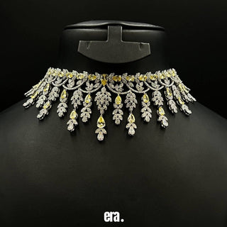 Era Halima Yellow Full Set Accessories High Quality Simulated Diamonds