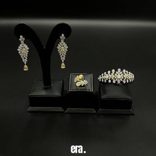 Era Halima Yellow Full Set Accessories High Quality Simulated Diamonds