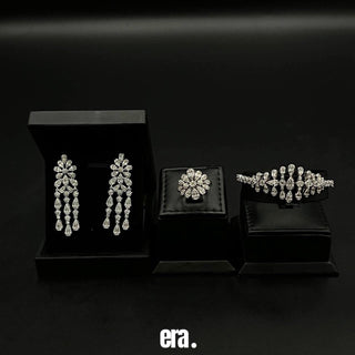 Era Rumana White Bridal Full Set  High Quality Simulated Diamonds