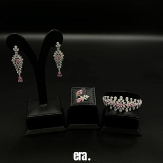 Era Halima Pink Full Set Accessories High Quality Simulated Diamonds