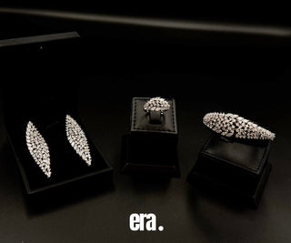 Era Meliha White Full Set Accessories High Quality Simulated Diamonds