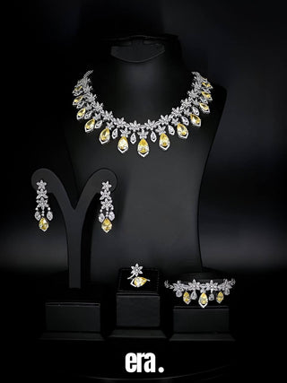 Era Haifa Yellow Full Set Accessories High Quality Simulated Diamonds