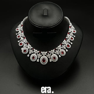 Era Noura Bridal Set - Rhodium-Plated Zircon Jewelry