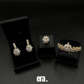 Era Noor  Bridal Full Set Accessories High Quality Simulated Diamonds